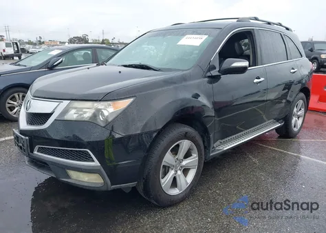 2010 Acura Mdx Technology Package z USA, uszkodzony, nr VIN 2HNYD2H67AH511532